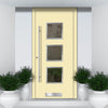 External ThruSafe Aluminium Front Door - 1360 Stainless Steel - 7 Colour Options