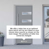 External ThruSafe Aluminium Front Door - 1325 Stainless Steel - 7 Colour Options