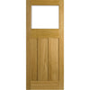 1930's Oak Door - Frosted Glass