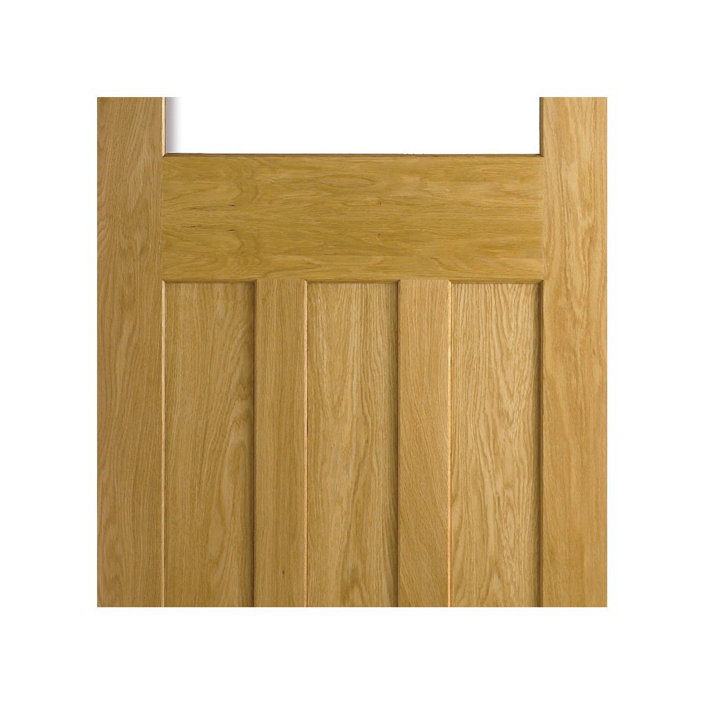 Three Folding Doors & Frame Kit - 1930's Oak Solid 2+1 - Frosted Glass