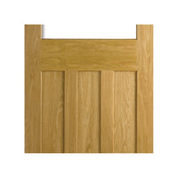 Three Folding Doors & Frame Kit - 1930's Oak Solid 2+1 - Frosted Glass