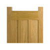 Three Folding Doors & Frame Kit - 1930's Oak Solid 2+1 - Frosted Glass