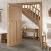 Bespoke Thrufold DX 1930'S Oak Panel Folding 2+0 Door - Prefinished