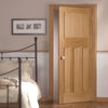 Shaker style white glazed interior door