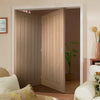 Two Folding Doors & Frame Kit - Belize Oak 2+0 - Prefinished