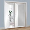 Bespoke Thrufold Verona White Primed Flush Folding 2+1 Door