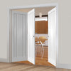 Bespoke Thrufold Worcester White Primed 3P Folding 2+1 Door