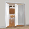 Bespoke Thrufold Worcester White Primed 3P Folding 2+1 Door