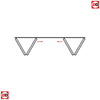 Four Folding Doors & Frame Kit - Pattern 10 Oak 2 Panel 2+2 - Unfinished