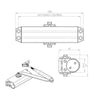 Contract Overhead Door Closer CDG003 Silver