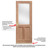 2XG External Hardwood Front 2P Door - Clear Double Glazing