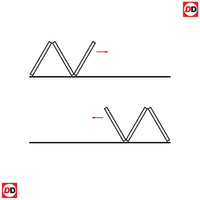 Three Folding Doors & Frame Kit - Coventry Walnut Shaker 3+0 - Frosted Glass - Prefinished