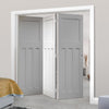 Bespoke Thrufold DX 1930's White Primed Panel Folding 3+0 Door