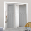 Bespoke Thrufold DX 1930's White Primed Panel Folding 3+0 Door