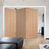 Three Folding Doors & Frame Kit - Belize Oak 3+0 - Prefinished