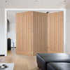 Three Folding Doors & Frame Kit - Belize Oak 3+0 - Prefinished