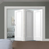 Bespoke Thrufold Pattern 10 1P White Primed Folding 3+0 Door