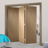Bespoke Thrufold Pesaro Oak Flush Folding 3+0 Door