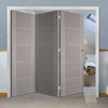 Three Folding Doors & Frame Kit - Vancouver Light Grey 3+0 - Prefinished