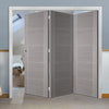 Three Folding Doors & Frame Kit - Vancouver Light Grey 3+0 - Prefinished