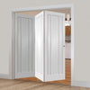 Bespoke Thrufold Worcester White Primed 3P Folding 3+0 Door