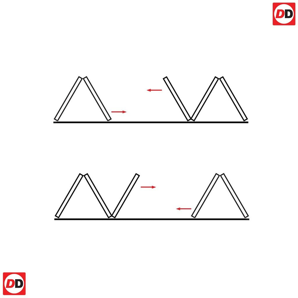 Five Folding Doors & Frame Kit - Eton Victorian Shaker 3+2 - White Primed