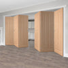 Six Folding Doors & Frame Kit - Belize Oak 3+3 - Prefinished
