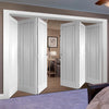 Bespoke Thrufold Worcester White Primed 3P Folding 3+3 Door