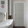 Manchester 3 Panel Solid Wood Internal Door UK Made DD6305 - Eco-Urban® Mist Grey Premium Primed