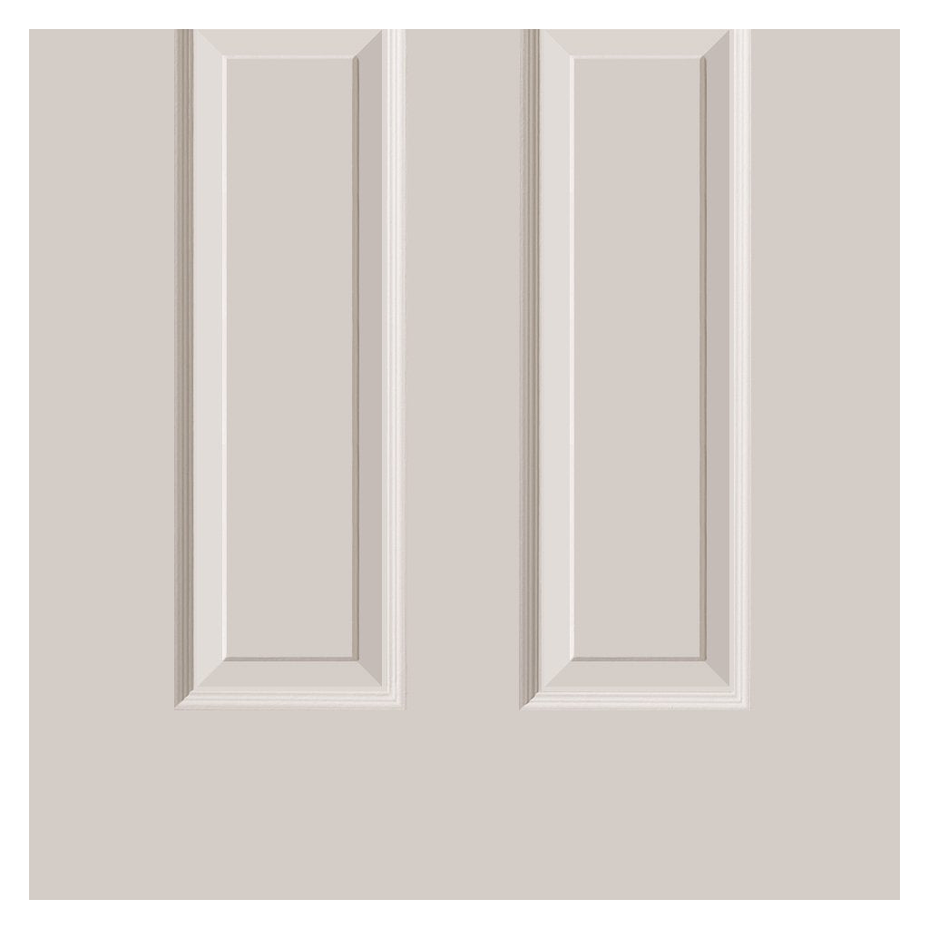 Cadeby 4 Panel Fire Door with Woodgrained Effect is Primed and 1/2 hour Fire Rated