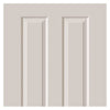 Cadeby 4 Panel Fire Door with Woodgrained Effect is Primed and 1/2 hour Fire Rated
