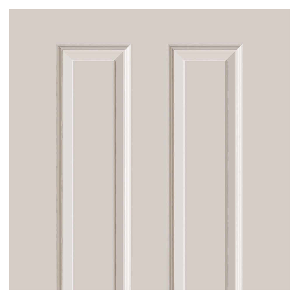 Cadeby 4 Panel Fire Door with Woodgrained Effect is Primed and 1/2 hour Fire Rated