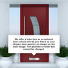 External ThruSafe Aluminium Door - 1141 CNC Grooves - 7 Colour Options