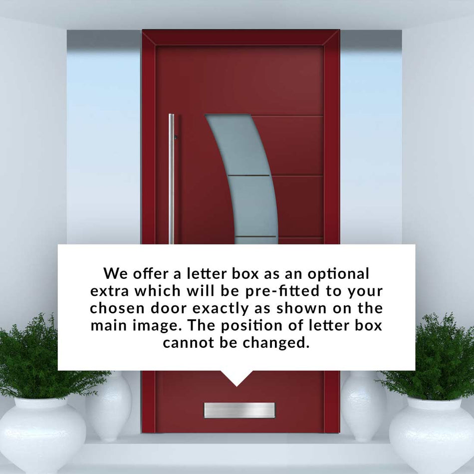 External ThruSafe Aluminium Door - 1141 CNC Grooves - 7 Colour Options