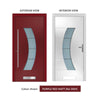 External ThruSafe Aluminium Door - 1141 CNC Grooves - 7 Colour Options