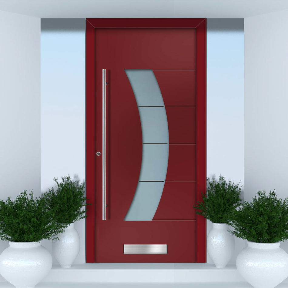 External ThruSafe Aluminium Door - 1141 CNC Grooves - 7 Colour Options