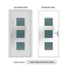 External ThruSafe Aluminium Front Door - 43806 Plain - 7 Colour Options