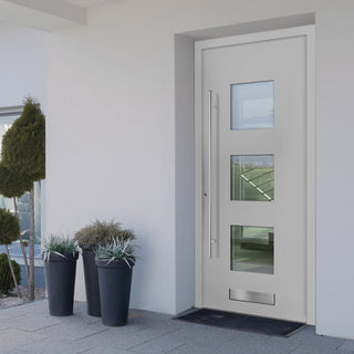 Image: External ThruSafe Aluminium Door - 43806 Plain - 7 Colour Options