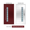 External ThruSafe Aluminium Front Door - 43807 CNC Grooves - 7 Colour Options