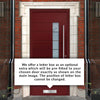 External ThruSafe Aluminium Door - 1142 CNC Grooves - 7 Colour Options