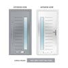 External ThruSafe Aluminium Door - 1143 CNC Grooves - 7 Colour Options