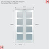 Shaker 4L Bifold Door - White Primed