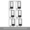 Room Divider - Handmade Eco-Urban® Staten Door DD6310C - Clear Glass - Premium Primed - Colour & Size Options