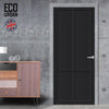 Bronx 4 Panel Solid Wood Internal Door UK Made DD6315 - Eco-Urban® Shadow Black Premium Primed