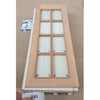 OUTLET - SA 10L Oak Door-Raised Mouldings - Bevelled Clear Glass - Bleached