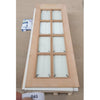 OUTLET - SA 10L Oak Door-Raised Mouldings - Bevelled Clear Glass - Bleached
