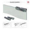 Geometric Zoom 8mm Clear Glass - Obscure Printed Design - Single Evokit Glass Pocket Door