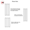 Bespoke Handmade Eco-Urban® Avenue 2 Pane 1 Panel Double Absolute Evokit Pocket Door DD6410G Clear Glass - Colour Options