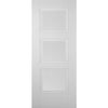 Saturn Tubular Stainless Steel Sliding Track & Amsterdam 3 Panel Door - Primed