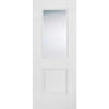 WhiteRoom Divider - Arnhem 1 Pane 1 Panel Clear Glass Primed Door with Full Glass Side